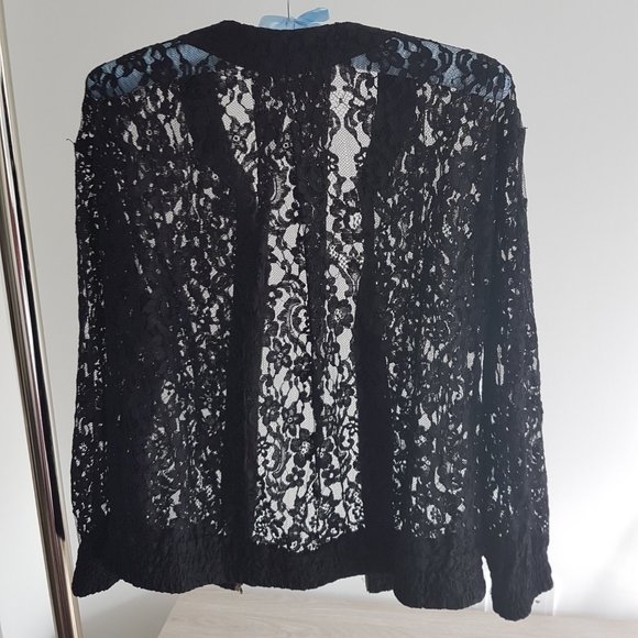 Zimmermann Black Lace Bomber Jacket NWOT - Picture 3 of 12